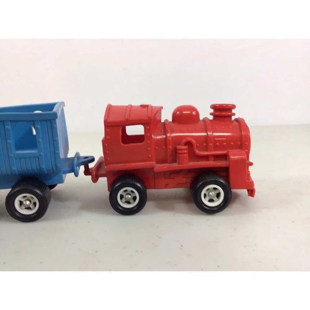 Vintage Plastic Toy Train Set Galinite Sweden 3 Cars